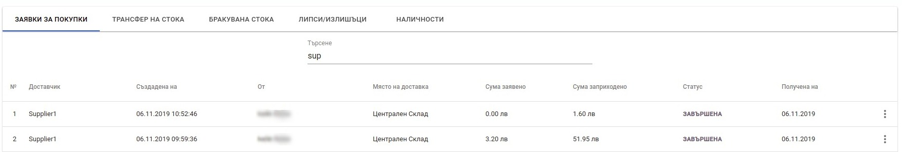 Purchase Orders
